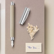 파버카스텔 [무료각인+선물포장]엠비션 만년필, 각인필요없음, 화이트샌드, F