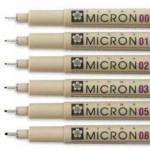 아트박스/펜하우스 SAKURA 사쿠라 피그마 마크론 펜 선택구매 PIGMA MICRON, 04(0.40mm)