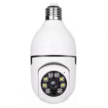 스마트전구 LED IOT HD-호환 홈 감시 경량 실내 민감한 와이파이 웹 카메라 E27 전구 스마트 IP, 한개옵션1, 03 A