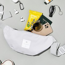 비비드컬러 납작 애슬래져 라벨힙색 휴대폰수납 컴포트 스마트폰