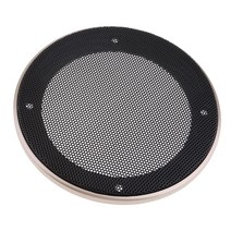 4 인치 스피커 그릴 커버 케이스 pcs 나사 장착 홈 오디오 DIY 128mm 외경 샴페인