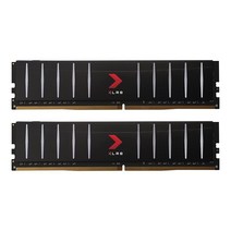 PNY XLR8 게이밍 1B 2xB DDR4 DRAM 3600MHz PC4-28800 CL18 1.35V 로우 프로파일 듀얼 채널 데스크탑 DIMM 메모리 키트 - MD1K2D43, 32GB (2x16GB) 3200MHz