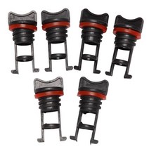 카약용품 카누용품 낚시배6Pieces Plastic Hull Drain Plug Kit Kayak Canoe Boat Holes Replacement Acces, 01 보라색