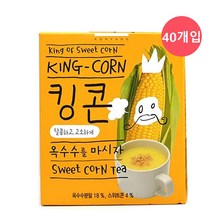 든든한 옥수수 콘차 킹콘40스틱 탕비용품 먹기편한 정품 아이들 누구나 좋아하는 몸에좋은 탕비실 사무실 영양차, 대량등록 쿠팡 1, 대량등록 쿠팡 본상품선택