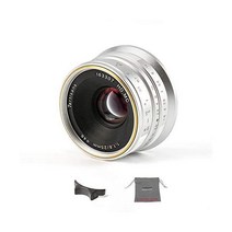 7artisans 파나소닉/올림푸스 마이크로 4/3 미러리스 카메라용 25mm F1.8 APS C 수동 고정 렌즈 실버