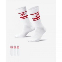 [K234943][나이키공식] 나이키 NIKE 스포츠웨어 에브리데이 에센셜 크루 삭스 스포츠 양말(3켤레) DX5089_102EG_234943 온라인 정품 판매점 국내직송, M (240-270)