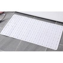배스매트 미끄럼 뽁뽁이 물빠짐 매트 어린이, 1개, 미끄럼방지 욕실 논슬립 매트 화이트