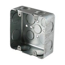4각 철 매입박스 철매입 복스 2개용, 75mm 2개용 데크type