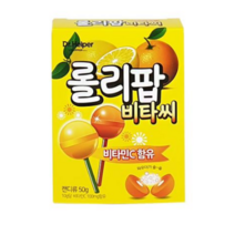 NEW 롤리팝 비타씨(비타민C 함유/레몬맛) 50g