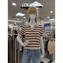 무자크 카라브이넥 단가라 크롭 니트 티 MM6WKT04