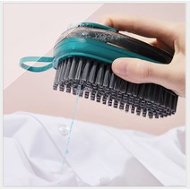일체형 손빨래 청소용 브러쉬 누런 목때제거 애벌빨래 욕실 바닥 청소솔, 다크블루