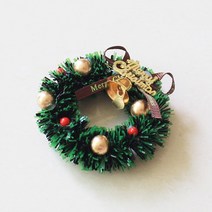 미니어쳐 6cm크리스마스리스 인형집 트리리스