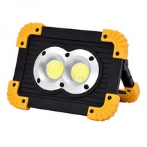 LED 홍수 빛 10W Worklight 영사기 반사체 COB 칩 투광 램프 스포트라이트 옥외 점화 USB 재충전 용 일, without battery