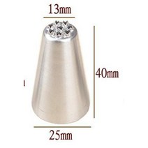 베이킹 깍지 앙금케이크재료 앙금플라워도구 3pcs 잔디 크림 장식 노즐 스테인레스 스틸, 2. 3. 4