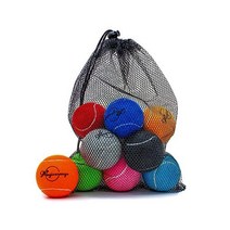 매직오렌지 테니스공 12팩 고급트레이닝 테니스공 연습볼 운반이 용이한 메쉬백을 동봉하여 초보트레이닝볼에 적합(멀티컬러)