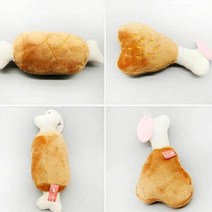 닭다리모양 강아지 봉제인형 2개 노견치실 반려동물붕가붕가 애완견튼튼한장난감 동물인형