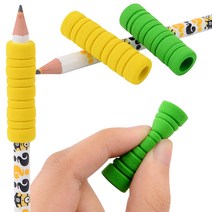 볼펜 연필 그립 손아픔 방지 글씨 홀더 깍지 잡기 손잡이 굳은살 통증 X10
