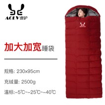 겨울 침낭 온열 백패킹 경량 겨울 모포 사계절 혹한기 이불 차박 극동 발열 캠핑 동계, 레드 2.5kg, 1개