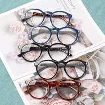 독서 안경 여성 남성 독자 Classice Comfort 라운드 경량 유연한 스프링 경첩