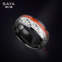 남자패션반지 SAYA 남성 트렌드 개성 스타일리쉬 독신자식 가리키다 테일링 색상이변하지않음 레드 끈 3407156124