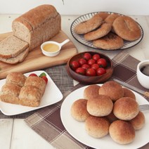 [가정용식빵만들기] 통밀 식빵 모닝빵 단팥빵 비건 통밀빵 다이어트 빵, 1. 통밀식빵 1봉