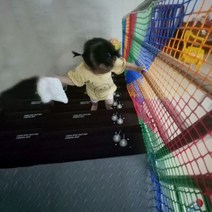 어린이 안전그물 난간안전망 계단안전망 계단안전그물 난간안전그물 어린이안전망 발코니안전망, 레인보우 0.8 * 0.5 미터