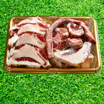 고급 한우 소꼬리 뼈 반골 소 잡뼈 곰탕 재료 우리기 만들기 몸보신 추석 명절 선물 세트, 꼬리반골세트 (4kg)