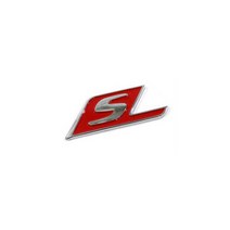 벤츠 BENZ 레터링 엠블럼 이니셜 S 뱃지 롱타입 숏타입, 레드(쇼트)