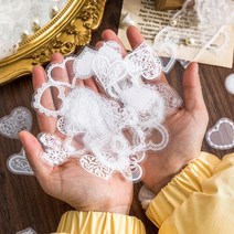 빈티지 레이스 PET 미니 다꾸 스티커팩 4종, B (SP-119)