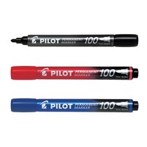 PILOT/퍼머넌트마카 100 둥근촉 1타12개 유성마카, 블루
