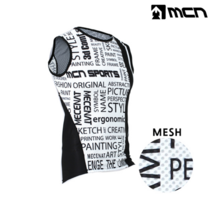 엠씨엔 MCN 페이퍼 K매쉬 민소매 이너웨어 자전거 헬스