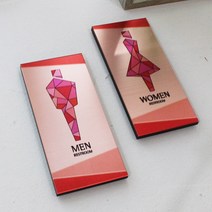 아크릴마트 화장실표지판 스테인드메탈표시판 restroom 마크 남여안내문구 안내판 도어사인 디자인문패 표찰, 남자, 핑크(RED)