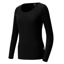 애플라인드 여성 웜메이트 기모 내의 U넥 AZWWWM04 BLACK