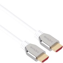 NETmate HDMI v2.1 Metallic 케이블 2m/NM-SJH02/8K 60Hz UHD/4K 120Hz/3중 차폐 구조/HDR 지원/HDCP 2.2 지원/48Gbps 대