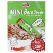 더캣츠 미니 베로베로 20P 닭고기//츄르/고양이간식, 단품
