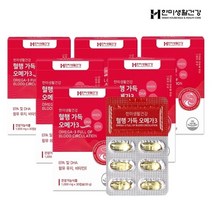 기타 한미생활건강 혈행 가득 오메가3 1 000mg 30캡슐 6박스