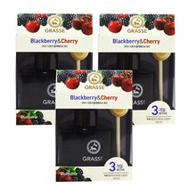 불스원 프리미엄 그라스 차량용 디퓨저 105ml, 블랙베리 + 체리, 3개
