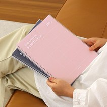 월별 일정관리 2023 스프링 스케줄러 다이어리선물 업무계획 회사원 스터디플래너 실용적 심플 목표달성, 화이트