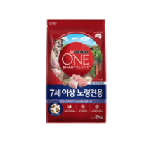 퓨리나 원 강아지 7세이상 노령견 2kg, 1개