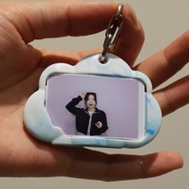 삼공방 네컷 앨범 인생 사진 캐릭터모양 키링 포토북, 구름[하늘+흰]