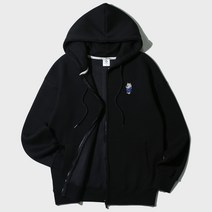 앨빈클로 곰돌이 자수 후드 집업 (3COLOR) MULTI