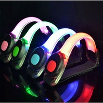 LED 암밴드 야간 밤바리 안전 발광 밴드 오토바이 바이크 용품 반사판 배달대행 슈퍼커브, 그린