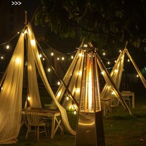 타워난로 정원 식당 히터 축사 스탠드 온열기 가스, 우산 스테인레스 스틸 LPG