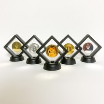 실버코인 골드코인 비트코인 도지코인 이더리움 기념주화 희귀동전 동전거치대, 4.이더리움실버