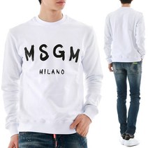 [엠에스지엠] 22FW MSGM 브러시드 로고 맨투맨 2000MM513 200001 99
