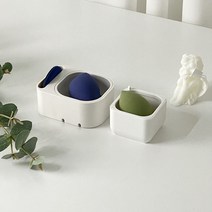 뷰티퍼 에어 쿠션 케이스 퍼프 보관함 실리콘 메이크업 스펀지 파운데이션 화장 분첩 두가지타입, A타입