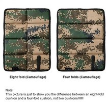 캠핑 매트 비치 접이식 휴대용 피크닉 방수 방습 패드 야외 접이식 쿠션 경량, 위장, 여덟 접기