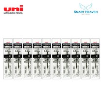 유니 제트스트림 3색펜 4색펜 멀티펜 리필심 10개 SXR-80-38 SXR-80-05 SXR-80-07, 다색펜(멀티펜) 리필 0.5 흑 10개
