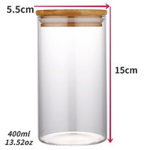 생일 양초 만들기 DIY 항아리 붕규산 유리 밀봉 냄비 용기 차 주전자 간식 병 사탕 보관 촛불 포토플로어, [05] 5.5X15cm