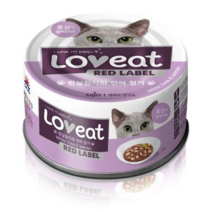 사조 러브잇 레드라벨 고양이 간식캔 160g, 흰살참치 + 훈제연어 혼합맛, 20개